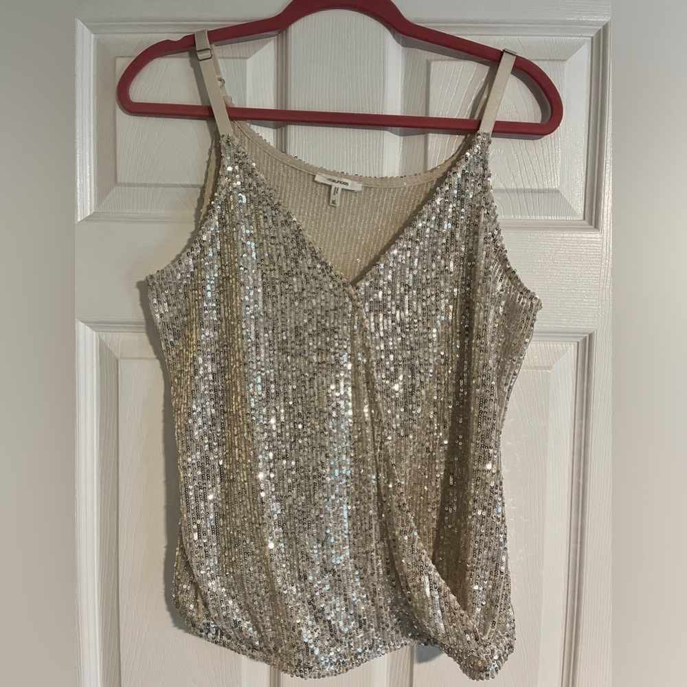 Maurices Sequin Wrap Top